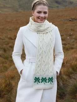 Shamrock Scarf 100% Merino Wool