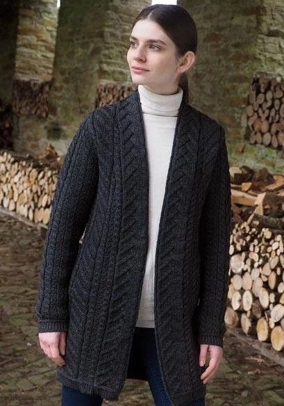 Supersoft Edge To Edge Coat Charcoal