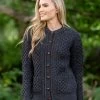 Ladies Cable Knit Cardigan