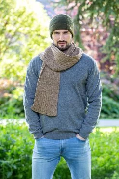 Wool And Cashmere Luxe Ribbed Scarf - Ground