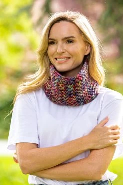 Super Soft Snood - Purple / Pink Mix - Hand-made In Ireland