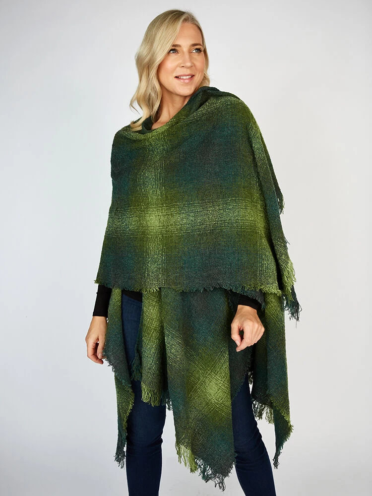 Ruanna Celtic Cape Green Check
