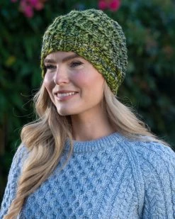 Handmade In Ireland - Super Soft Merino Wool Hat Green