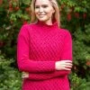 Luxurious Wool & Cashmere Trellis Sweater - Bramble Berry