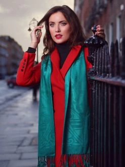 Celtic Design Wool Mix Scarf