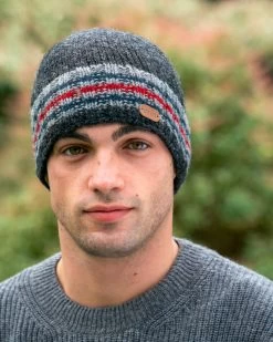 Rib Pullon Hat Charcoal Grey