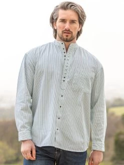 Traditional Grandfather Shirt Stripes SW893