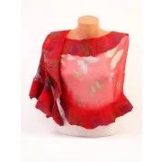 Felt Wool Scarf With Butterfly Patterns