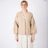 IrelandsEye Knitwear Thistle Cable Knit Sleeves Cardigan