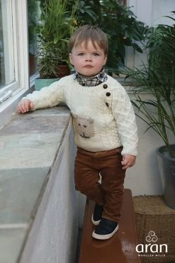 Kids Handknit Merino Sweater Made In Ireland