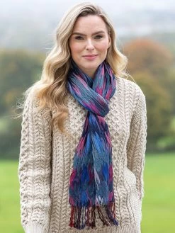 Suantrai Of Ireland Scarf Blue Multi